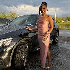 Prom dress spilt on the side!